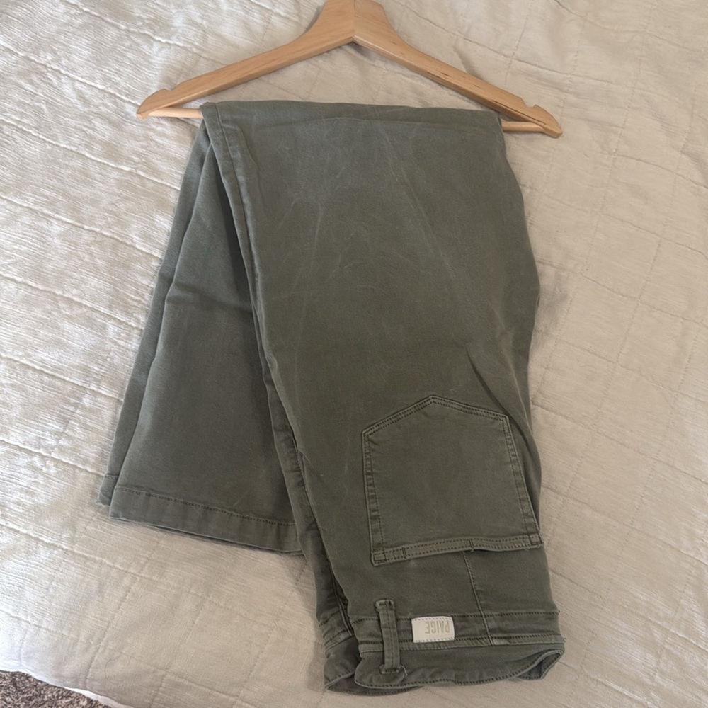PAIGE Olive Boot Cut Pants
